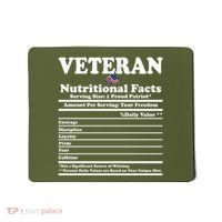 Veteran Nutritional Facts Proud Patriot Mousepad thumb 0