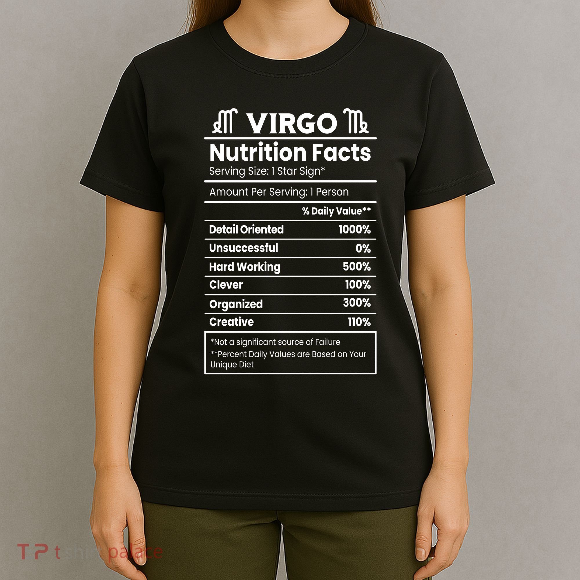 Virgo Nutrition Facts Horoscope T-Shirt