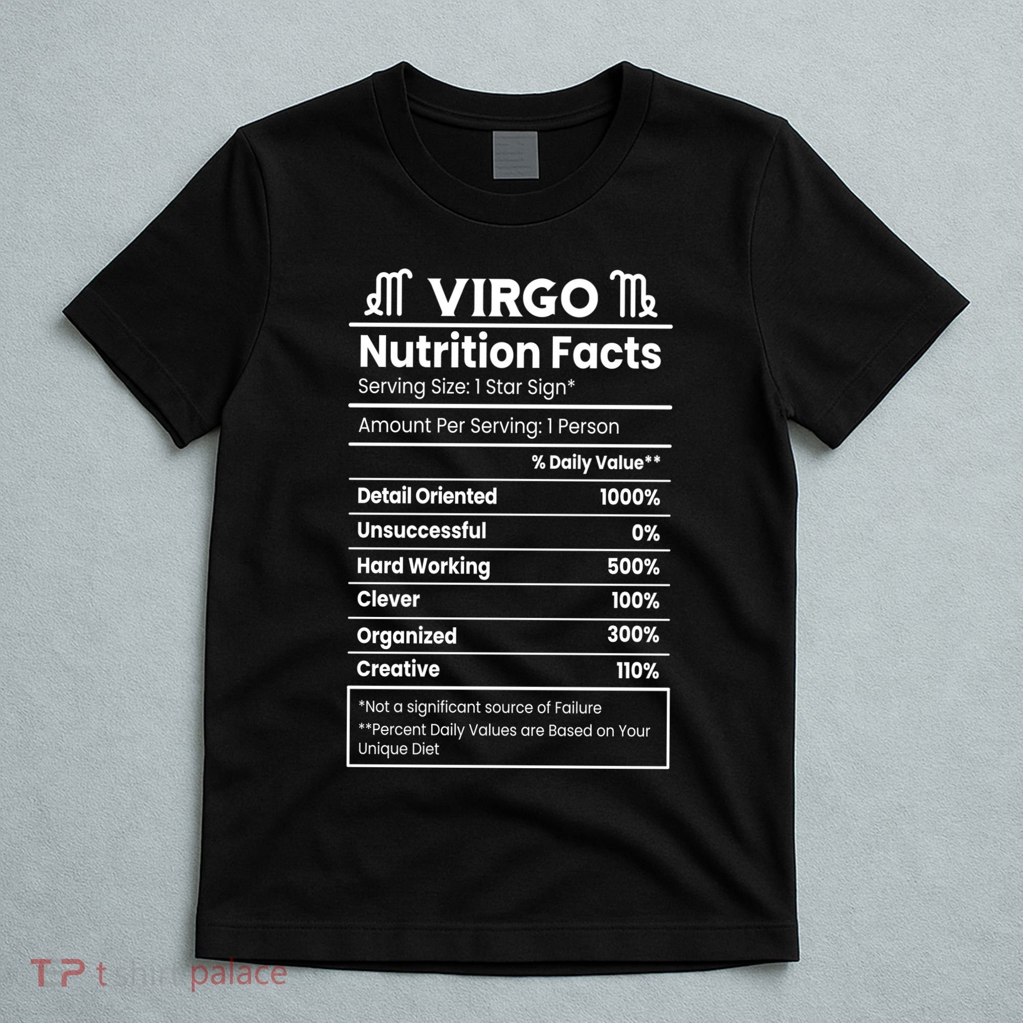 Virgo Nutrition Facts Horoscope T-Shirt