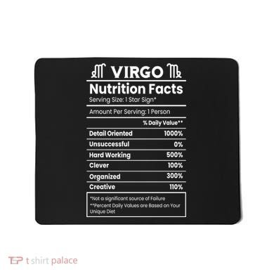 Virgo Nutrition Facts Horoscope Mousepad