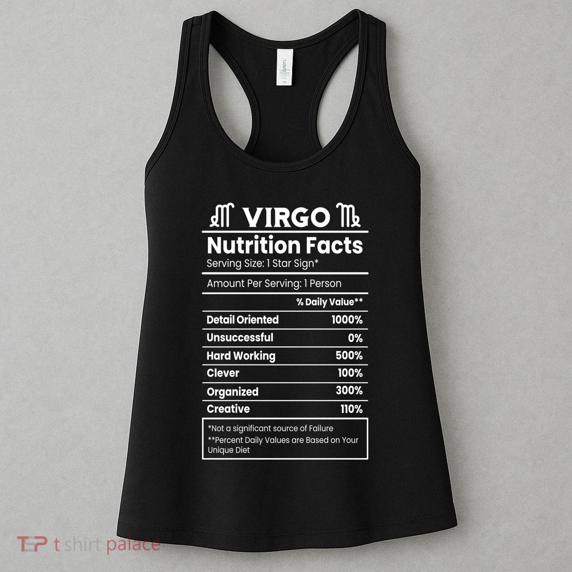 Virgo Nutrition Facts Horoscope Women's Tank Top