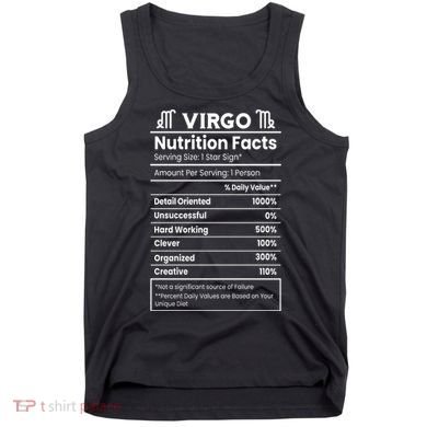 Virgo Nutrition Facts Horoscope Tank Top