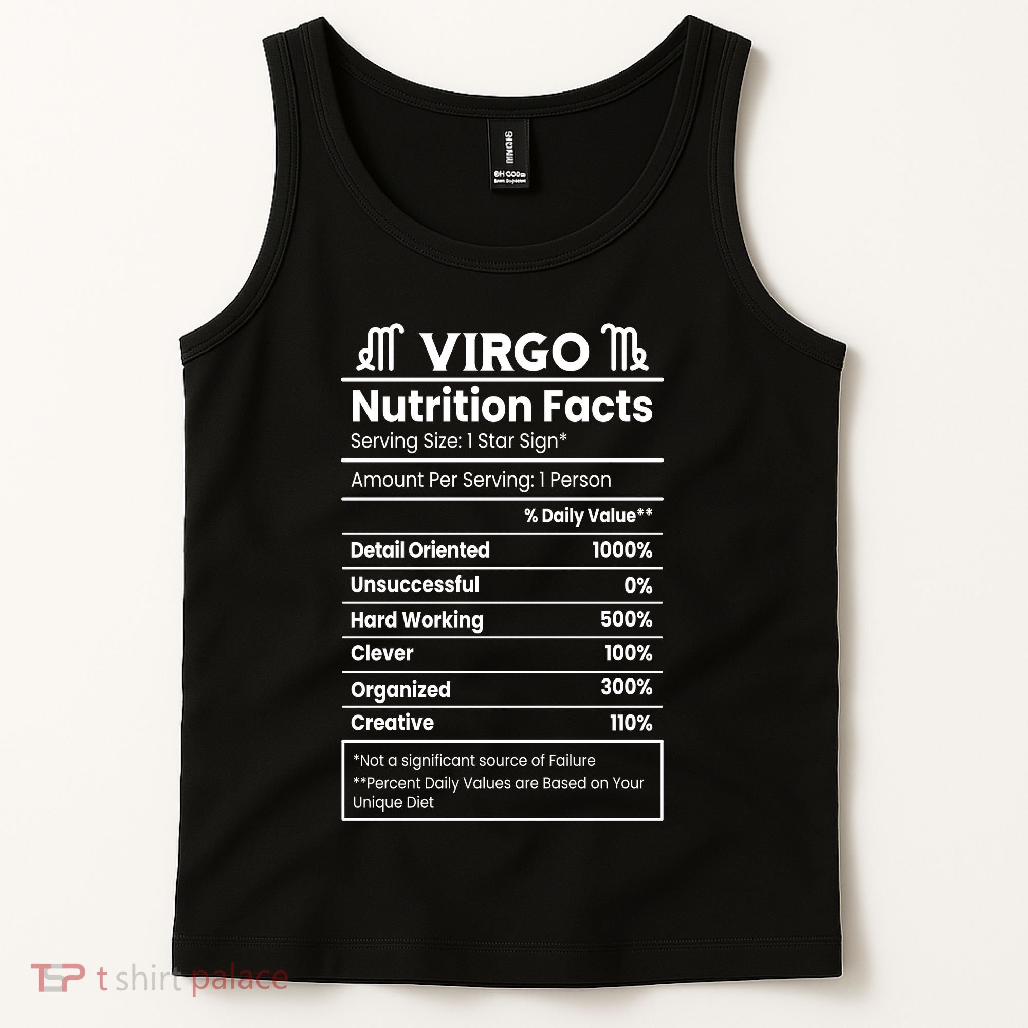 Virgo Nutrition Facts Horoscope Tank Top