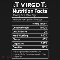 Virgo Nutrition Facts Horoscope Toddler T-Shirt thumb 4