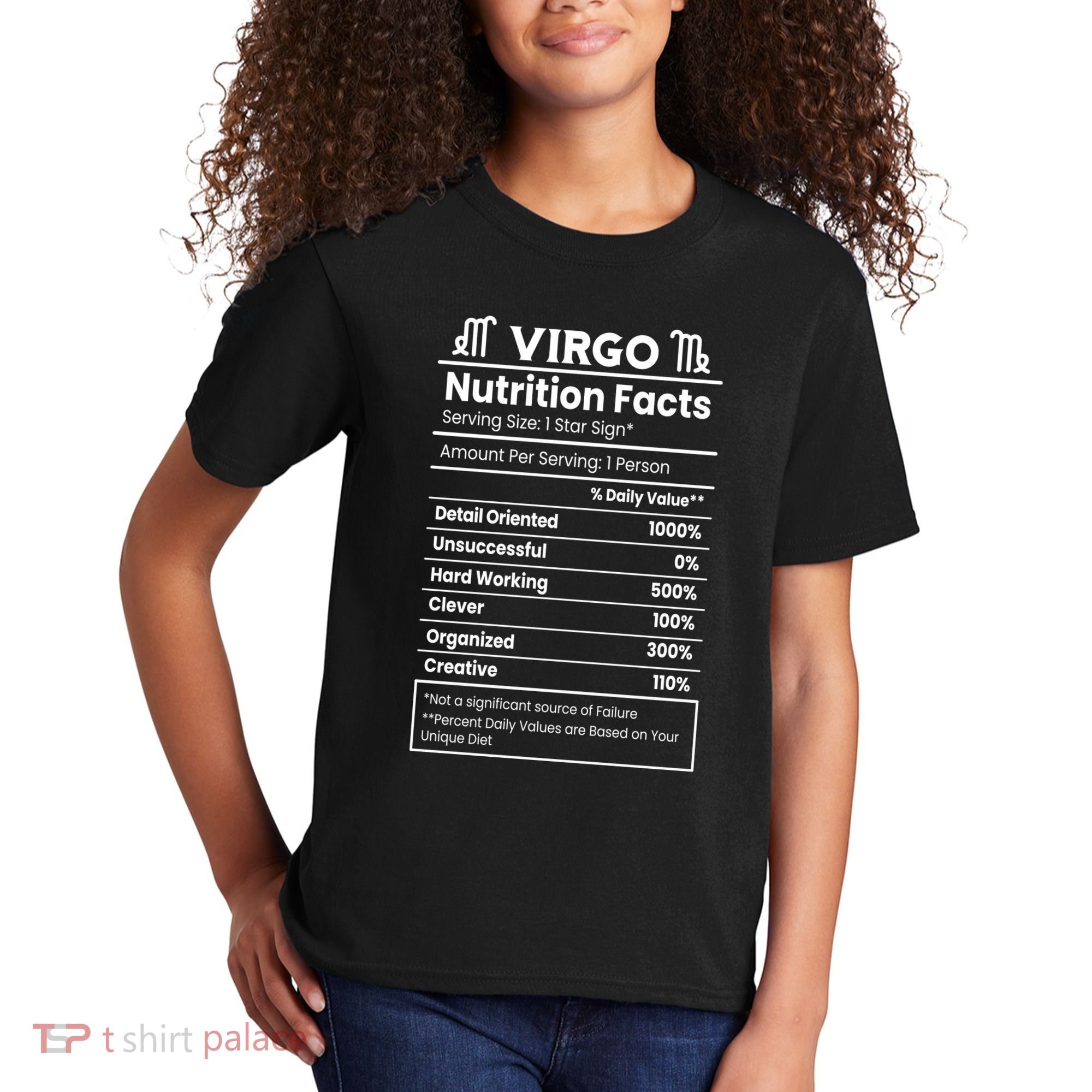 Virgo Nutrition Facts Horoscope Kids T-Shirt