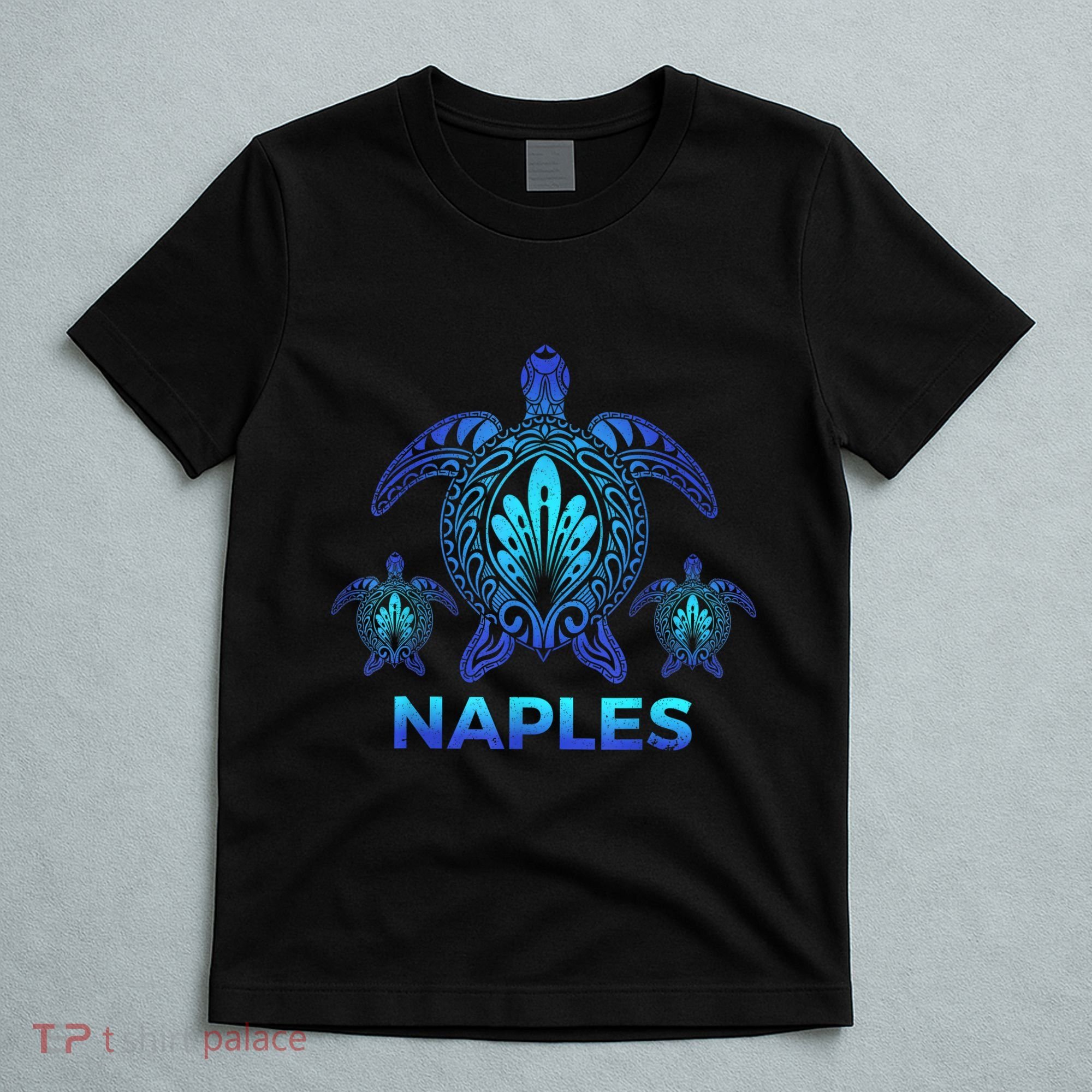 Vintage Naples Florida FL Ocean Blue Sea Turtle Souvenirs T-Shirt