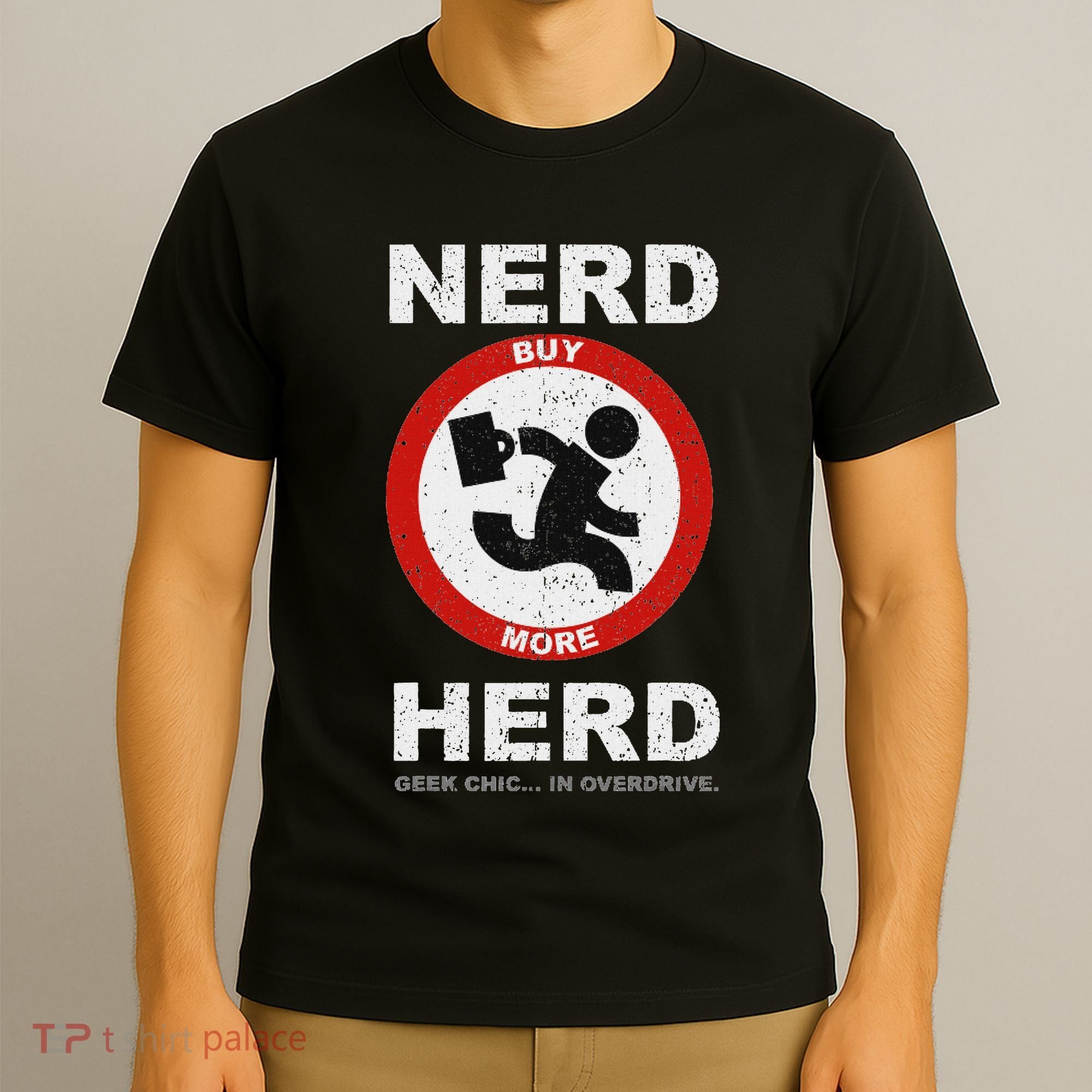 Vintage Nerd Herd Geek Chic In Overdrive T-Shirt
