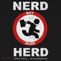 Vintage Nerd Herd Geek Chic In Overdrive T-Shirt thumb 7