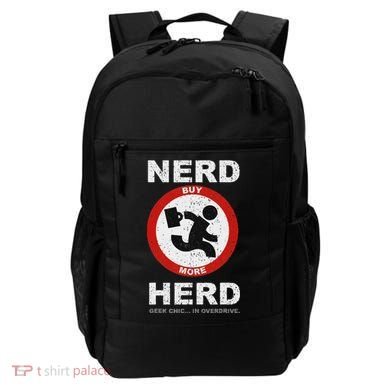 Vintage Nerd Herd Geek Chic In Overdrive Backpack