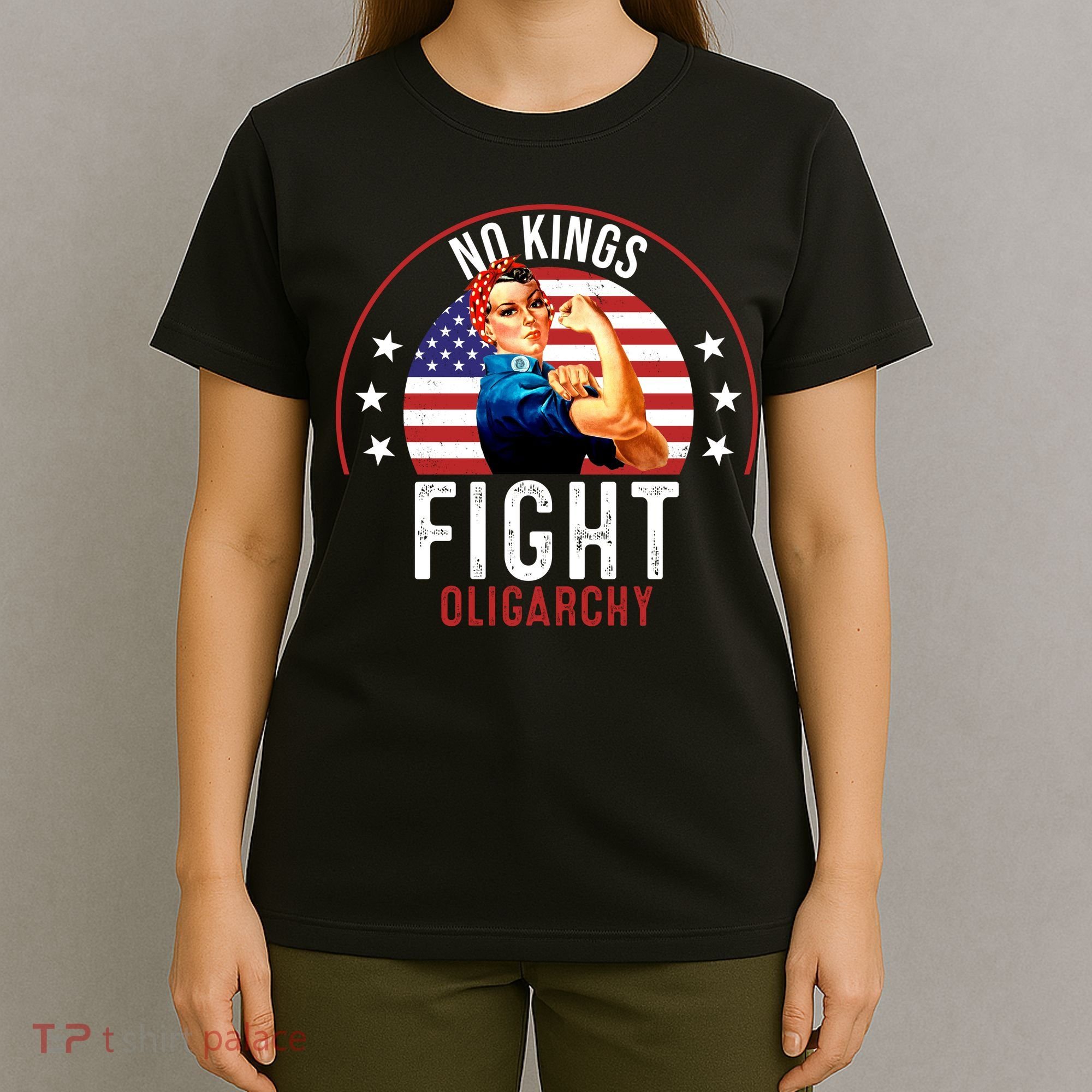 Vintage No Kings Fight Oligarchy T-Shirt