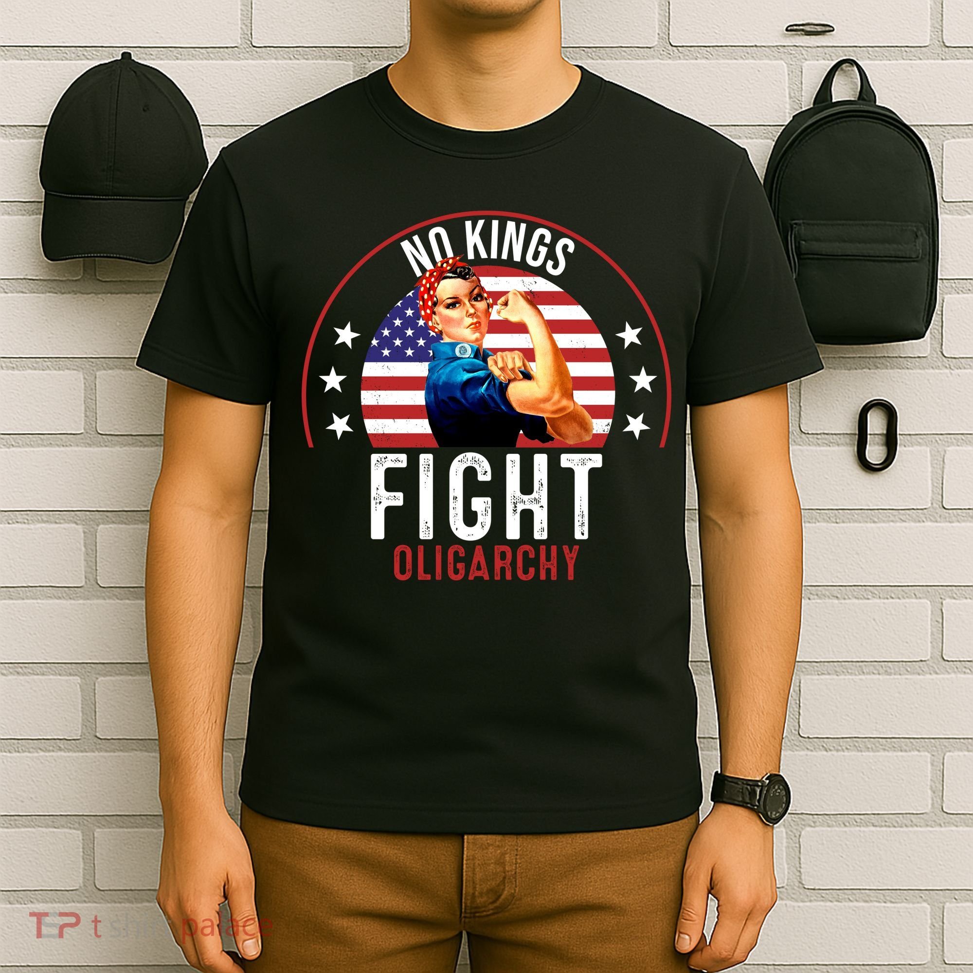 Vintage No Kings Fight Oligarchy T-Shirt