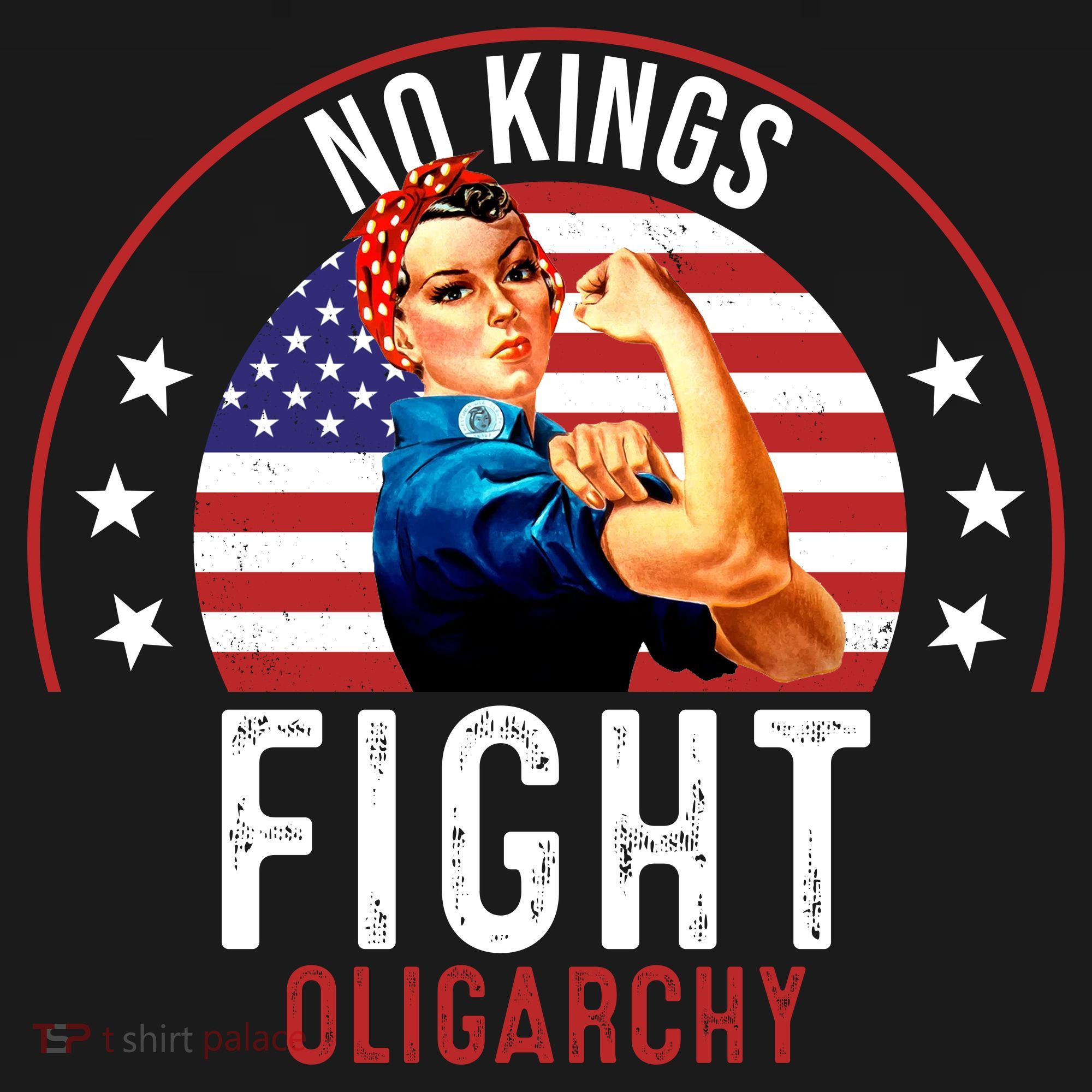 Vintage No Kings Fight Oligarchy T-Shirt
