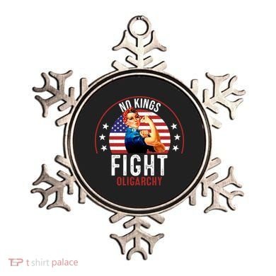 Vintage No Kings Fight Oligarchy Ornament