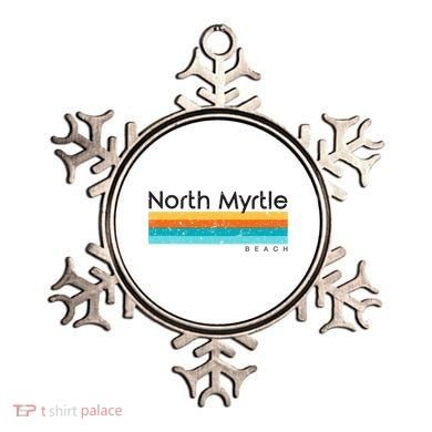 Vintage North Myrtle Beach Sc South Carolina Retro Design Ornament