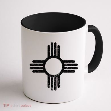 Vintage New Mexico Flag Symbol Coffee Mug back