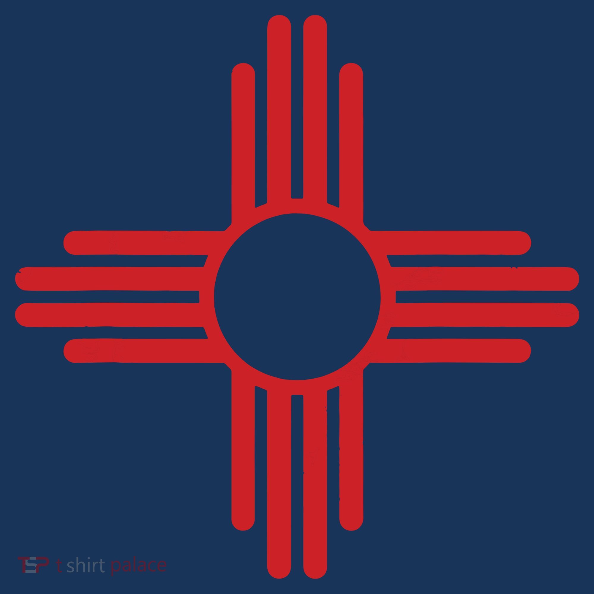 Vintage New Mexico Flag Zia Sun Retro Distressed T-Shirt