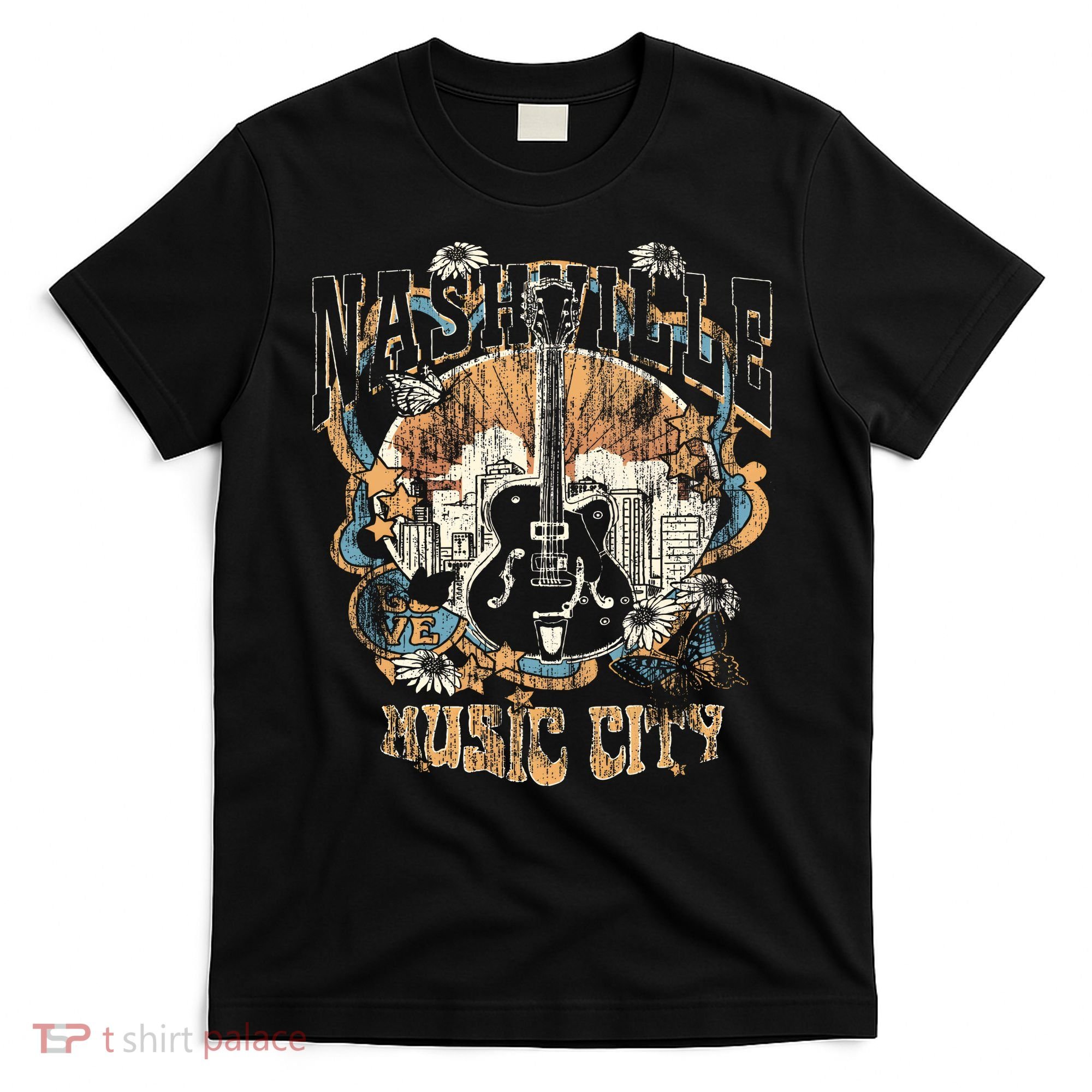 Vintage Nashville Music City Tennessee T-Shirt