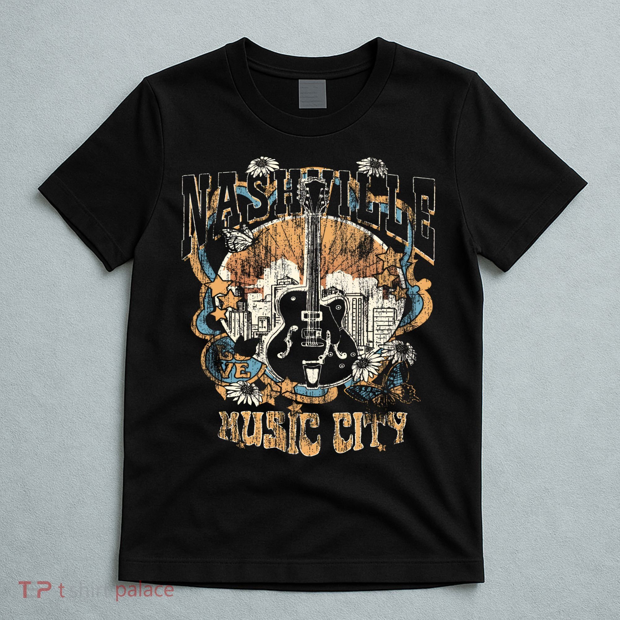 Vintage Nashville Music City Tennessee T-Shirt