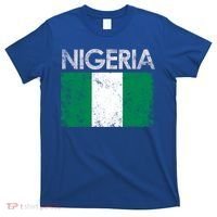 Vintage Nigeria Nigerian Flag Pride Gift T-Shirt thumb 0