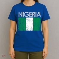 Vintage Nigeria Nigerian Flag Pride Gift T-Shirt thumb 4