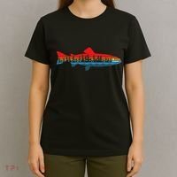 Vintage Nature Outdoor Fishing Fisher Trout Fish T-Shirt thumb 4