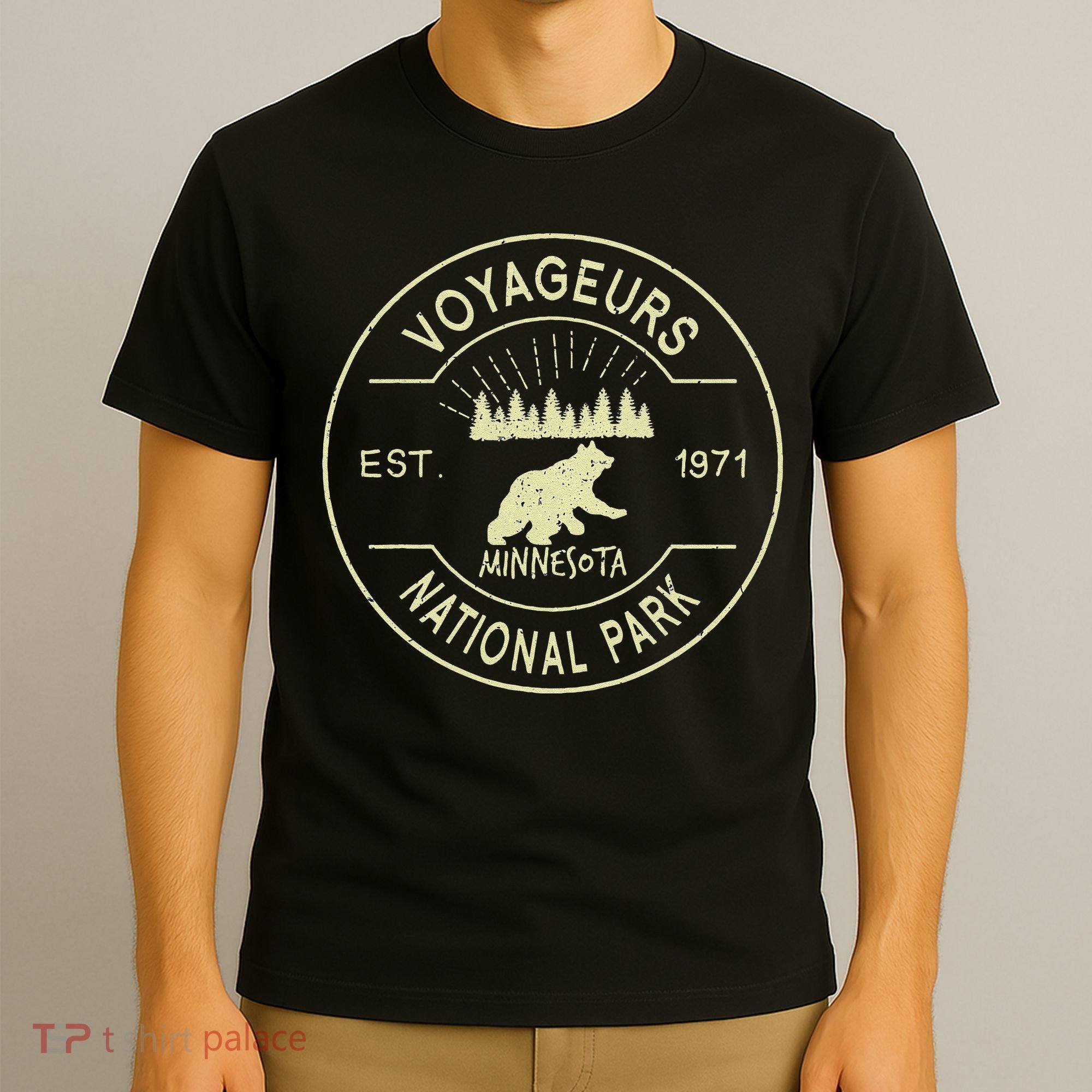 Voyageurs National Park Minnesota Kayaking Fishing T-Shirt