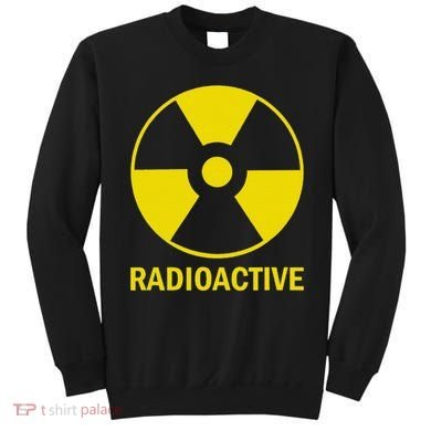 Vintage Nostalgic Radioactive Nuclear War Symbol Sweatshirt