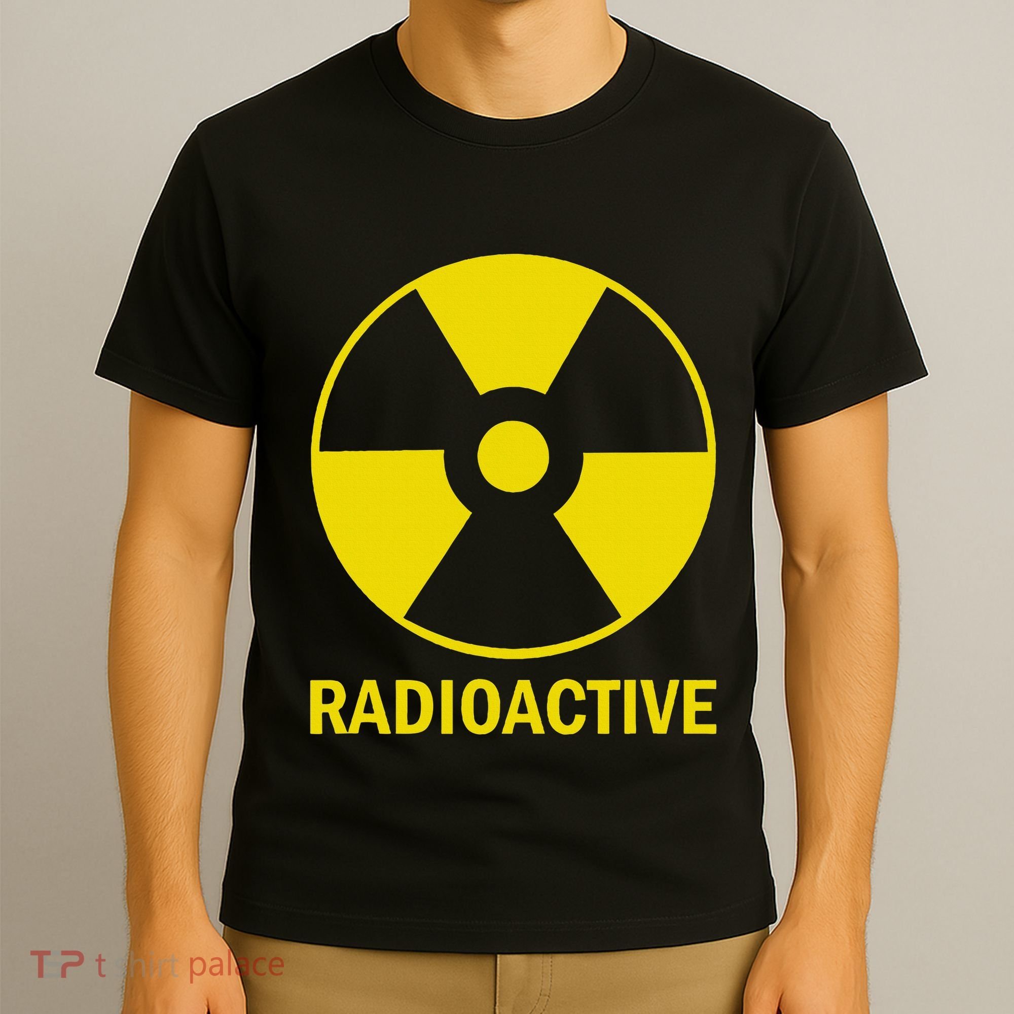 Vintage Nostalgic Radioactive Nuclear War Symbol T-Shirt