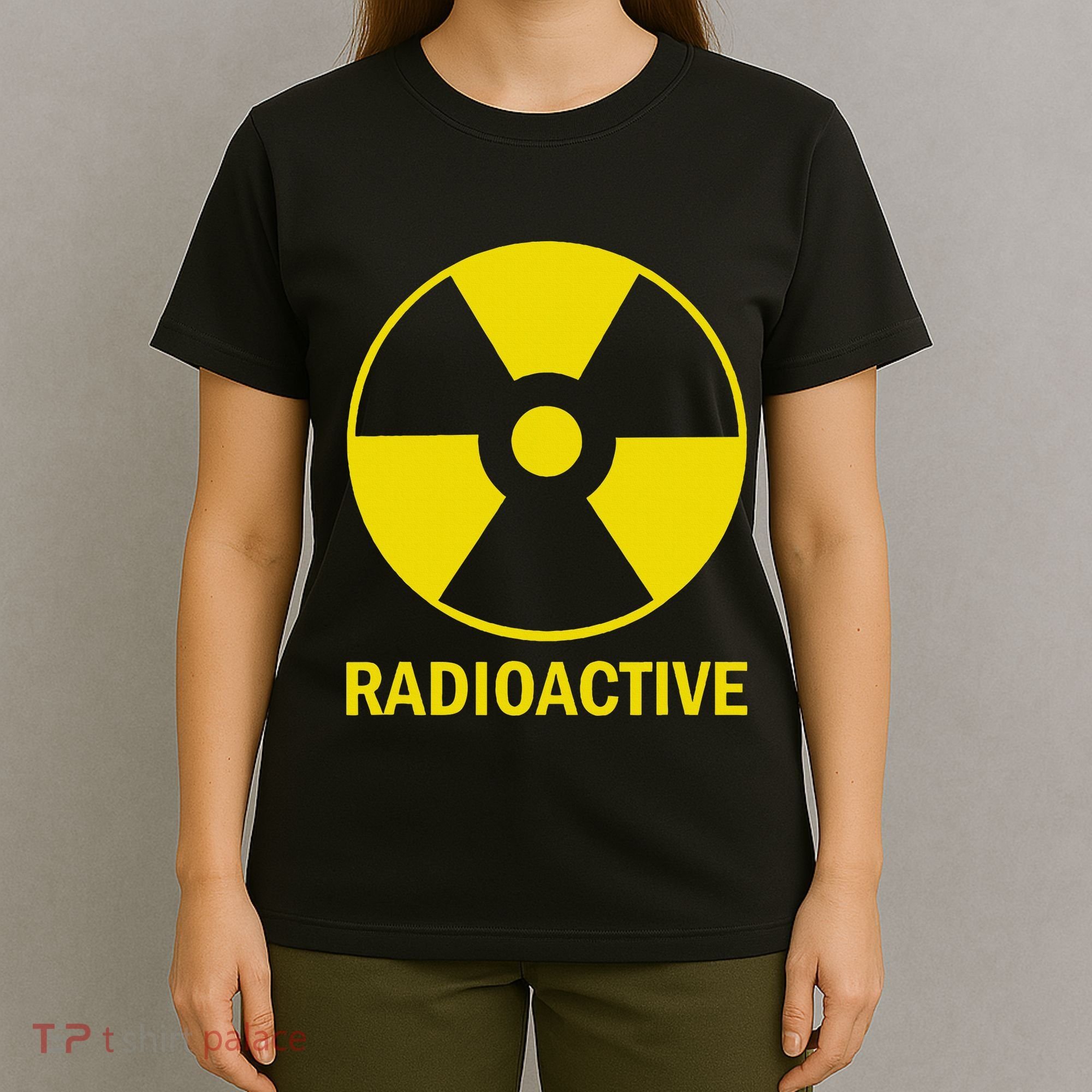 Vintage Nostalgic Radioactive Nuclear War Symbol T-Shirt