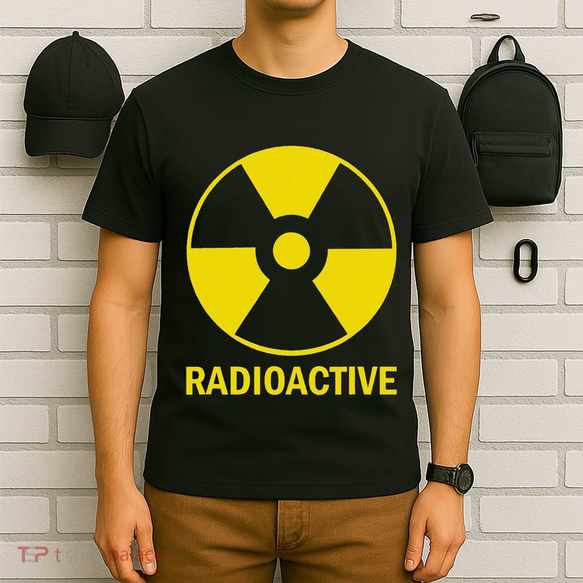 Vintage Nostalgic Radioactive Nuclear War Symbol T-Shirt