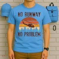 VIntage No Runway No Problem Helicopter T-Shirt thumb 5