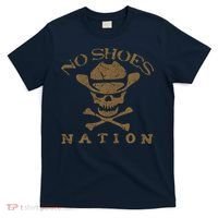 Vintage No Shoes No Nation Funny Sayings Shoes T-Shirt thumb 0