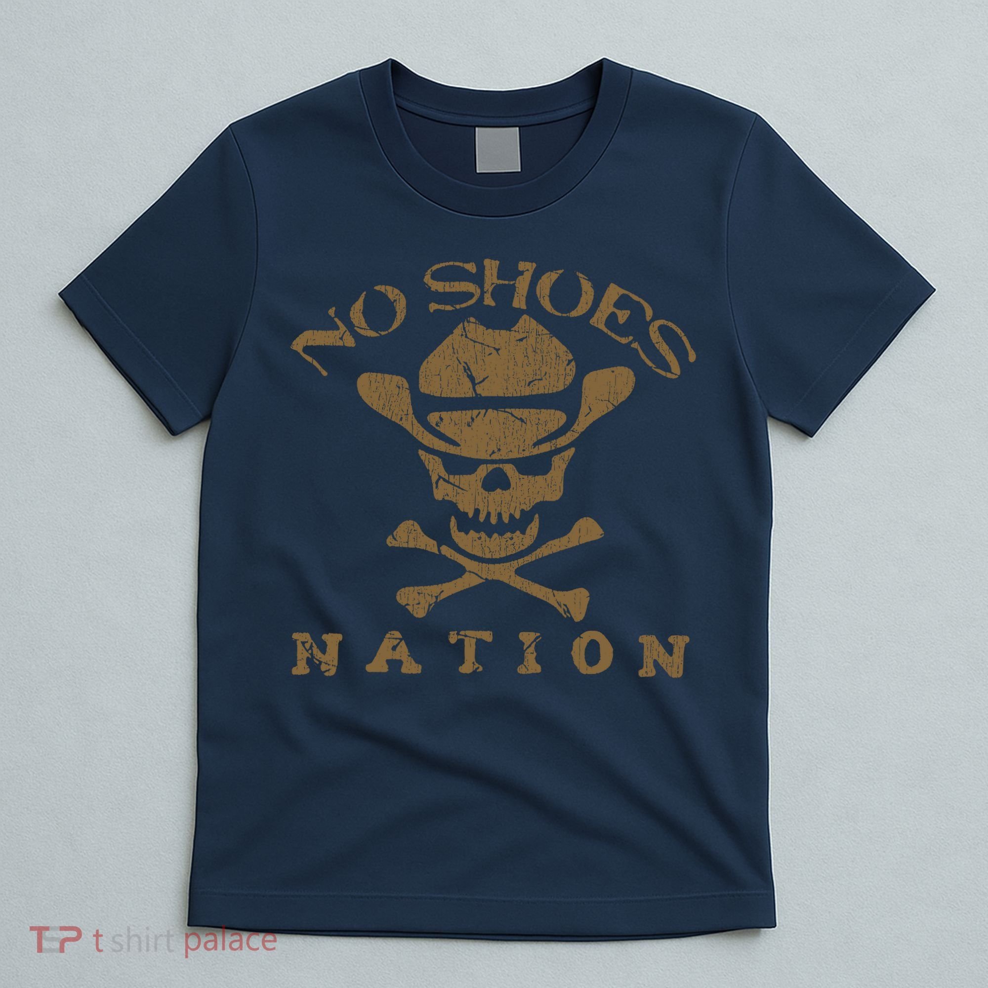 Vintage No Shoes No Nation Funny Sayings Shoes T-Shirt