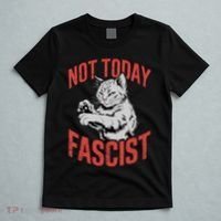 Vintage Not Today Fascist Funny Cat Meme  T-Shirt thumb 5