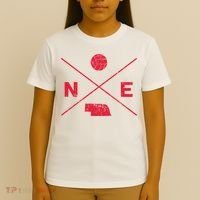 Vintage Nebraska Volleyball Player Coach Distressed T-Shirt thumb 4
