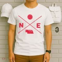 Vintage Nebraska Volleyball Player Coach Distressed T-Shirt thumb 6