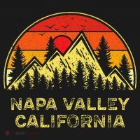 Vintage Napa Valley California Ca Mountains Hiking Souvenir T-Shirt thumb 7