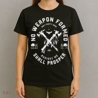 Vintage No Weapon Formed Against Me Shall Prosper Christian T-Shirt thumb 4