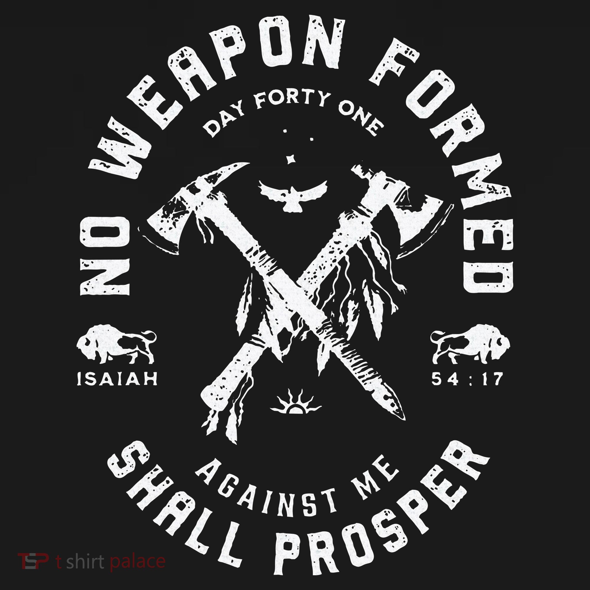 Vintage No Weapon Formed Against Me Shall Prosper Christian T-Shirt
