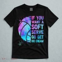 Volleyball N Women If You Want A Soft Serve T-Shirt thumb 5