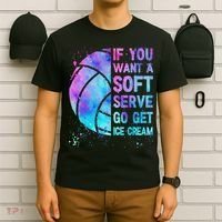 Volleyball N Women If You Want A Soft Serve T-Shirt thumb 6