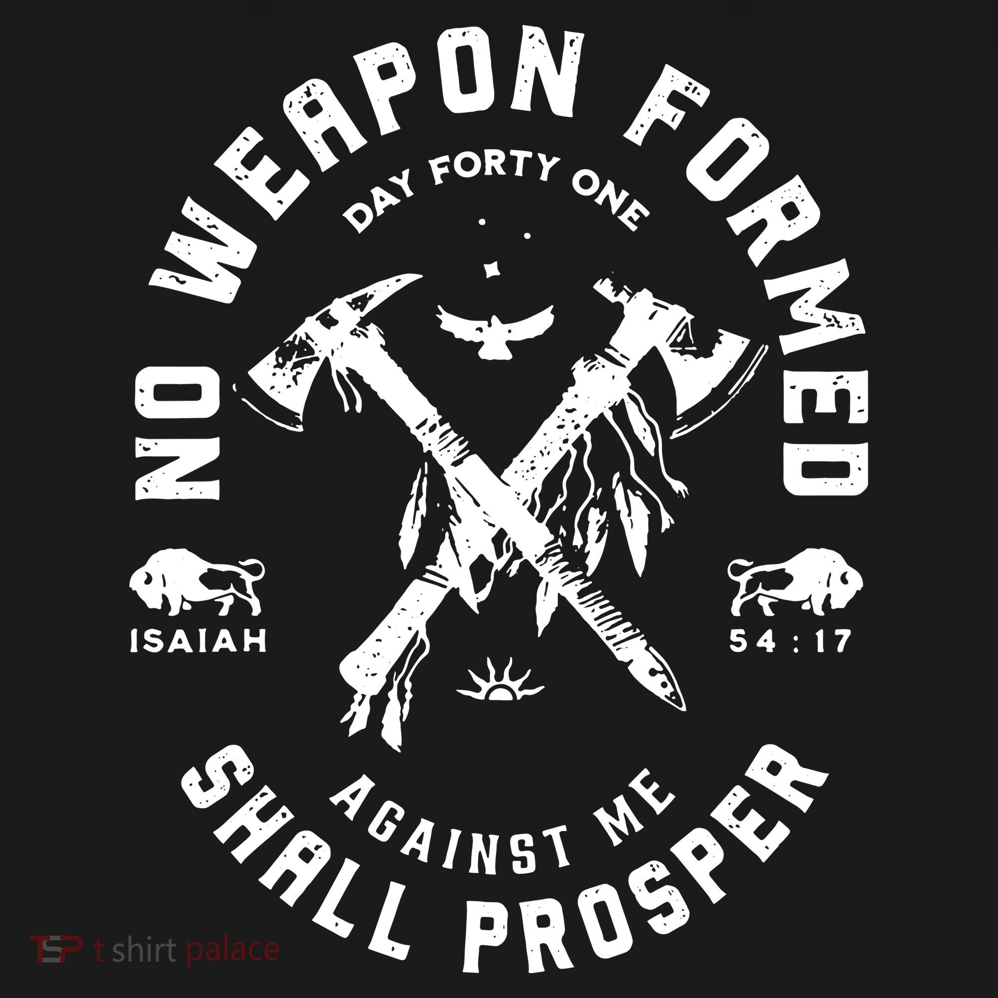 Vintage No Weapon Formed Against Me Shall Prosper Christian T-Shirt