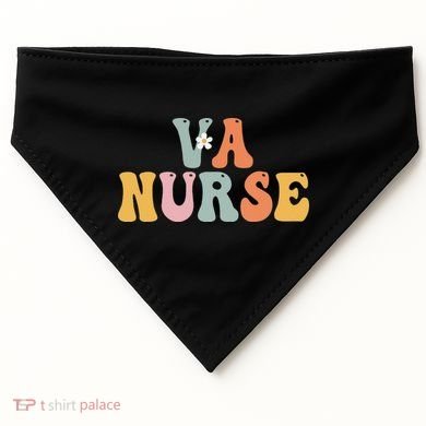 VA Nurse Week Groovy Appreciation Day For Work USA-Made Doggie Bandana