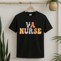 VA Nurse Week Groovy Appreciation Day For Work T-Shirt thumb 2