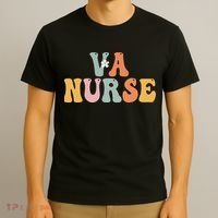 VA Nurse Week Groovy Appreciation Day For Work T-Shirt thumb 3