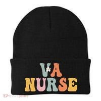 VA Nurse Week Groovy Appreciation Day For Work Beanie thumb 0