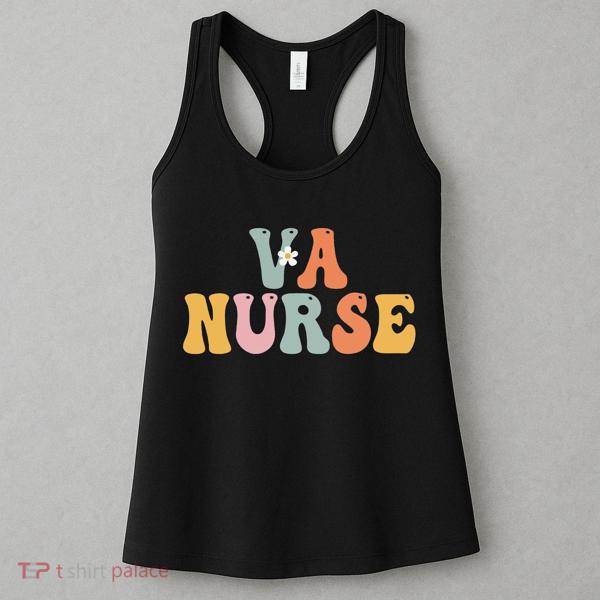 VA Nurse Week Groovy Appreciation Day For Work Women's Tank Top