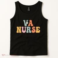 VA Nurse Week Groovy Appreciation Day For Work Tank Top thumb 2