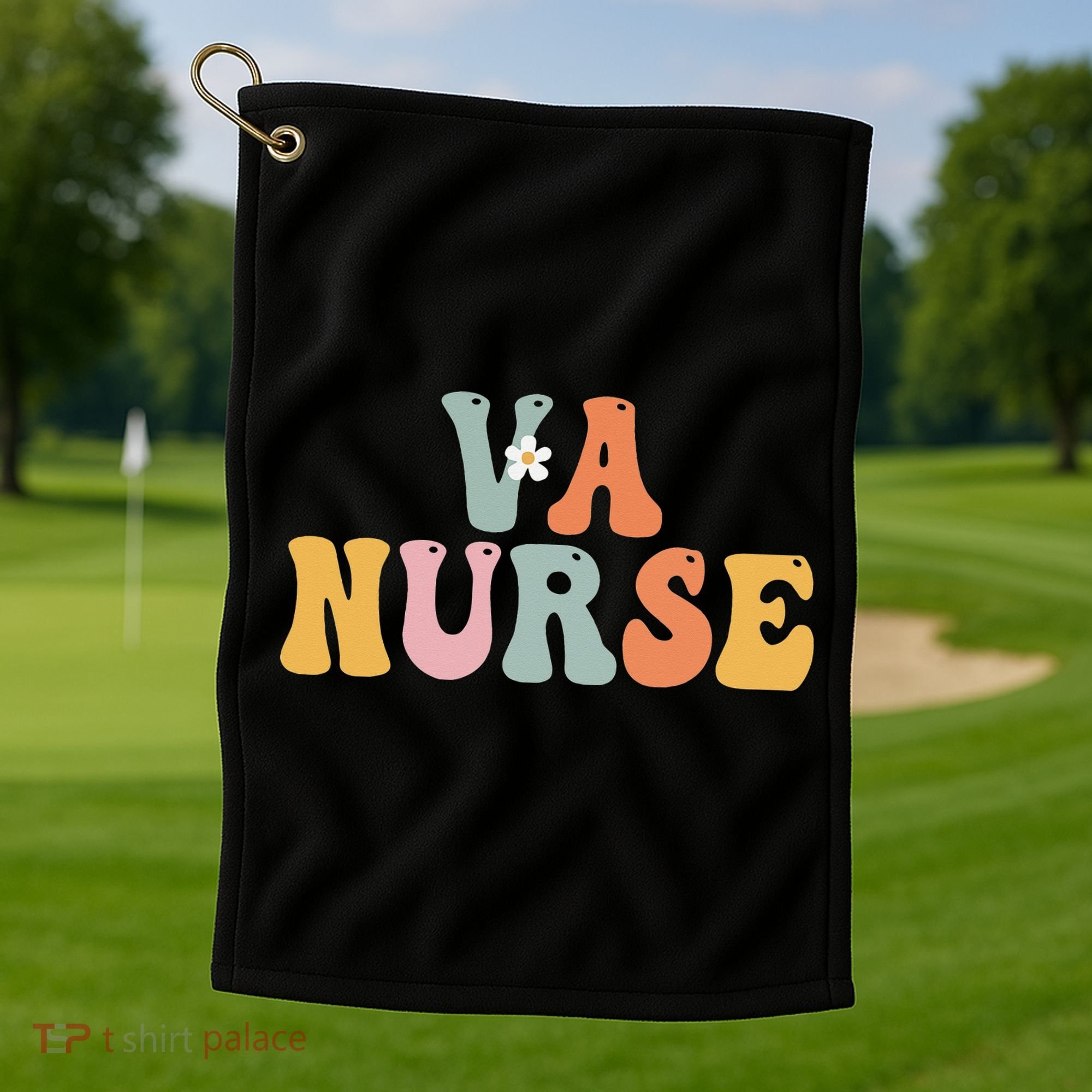 VA Nurse Week Groovy Appreciation Day For Work Golf Towel