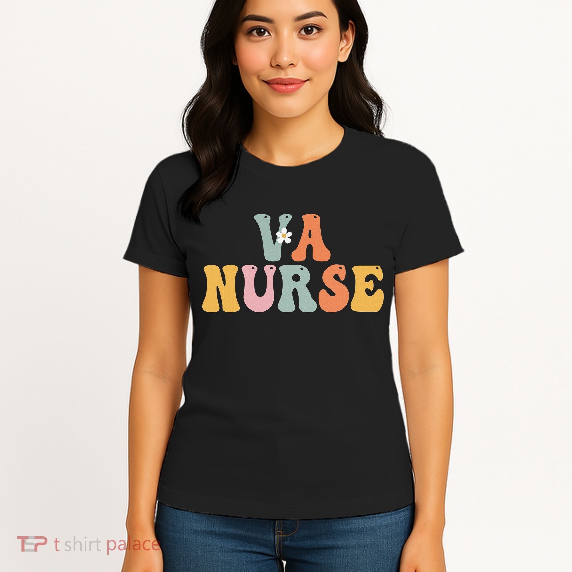 VA Nurse Week Groovy Appreciation Day For Work Women's T-Shirt